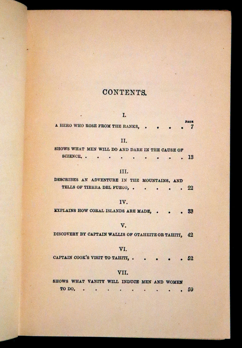 1880 Rare Victorian Book - The Cannibal Islands; Captian Cook's Adventures in the South Seas by Robert Michael Ballantyne.
