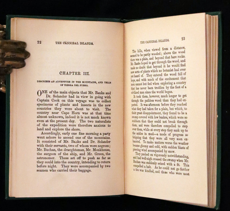 1880 Rare Victorian Book - The Cannibal Islands; Captian Cook's Adventures in the South Seas by Robert Michael Ballantyne.