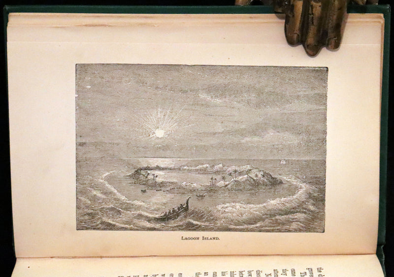 1880 Rare Victorian Book - The Cannibal Islands; Captian Cook's Adventures in the South Seas by Robert Michael Ballantyne.