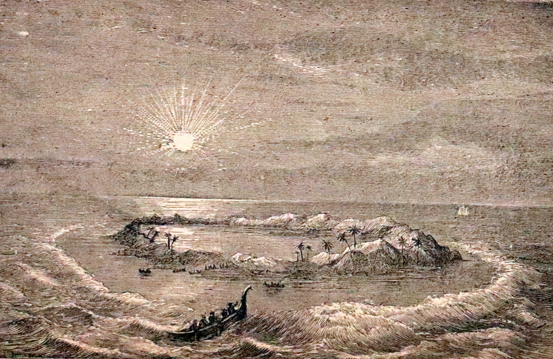 1880 Rare Victorian Book - The Cannibal Islands; Captian Cook's Adventures in the South Seas by Robert Michael Ballantyne.