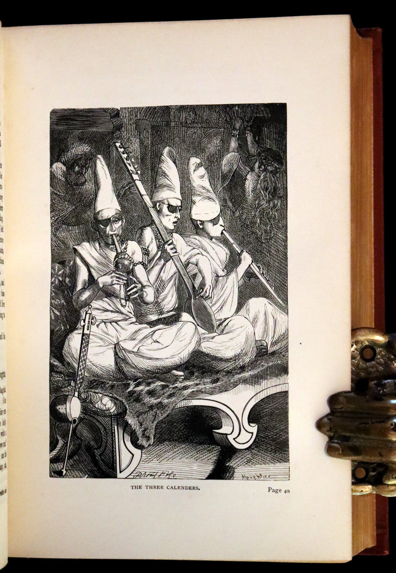 1895 Rare Book - The Arabian Nights' Entertainments by the Rev. Geo. Fyler Townsend. Illustrated.
