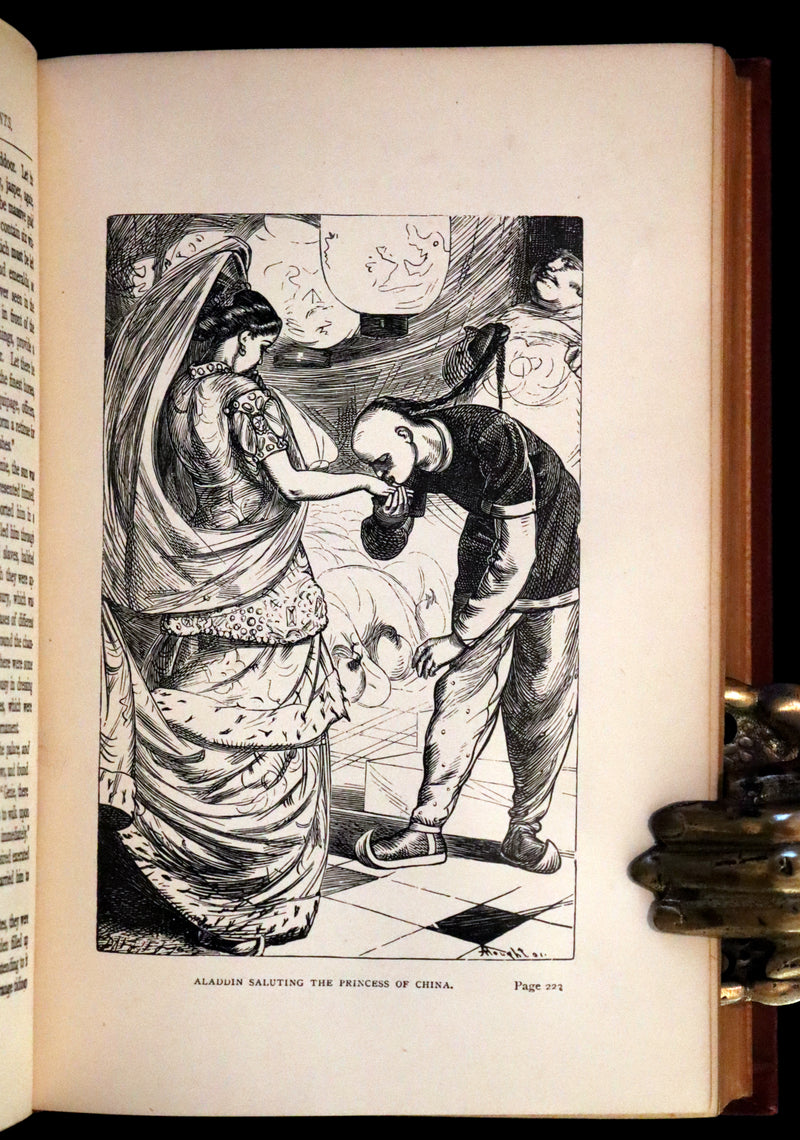 1895 Rare Book - The Arabian Nights' Entertainments by the Rev. Geo. Fyler Townsend. Illustrated.