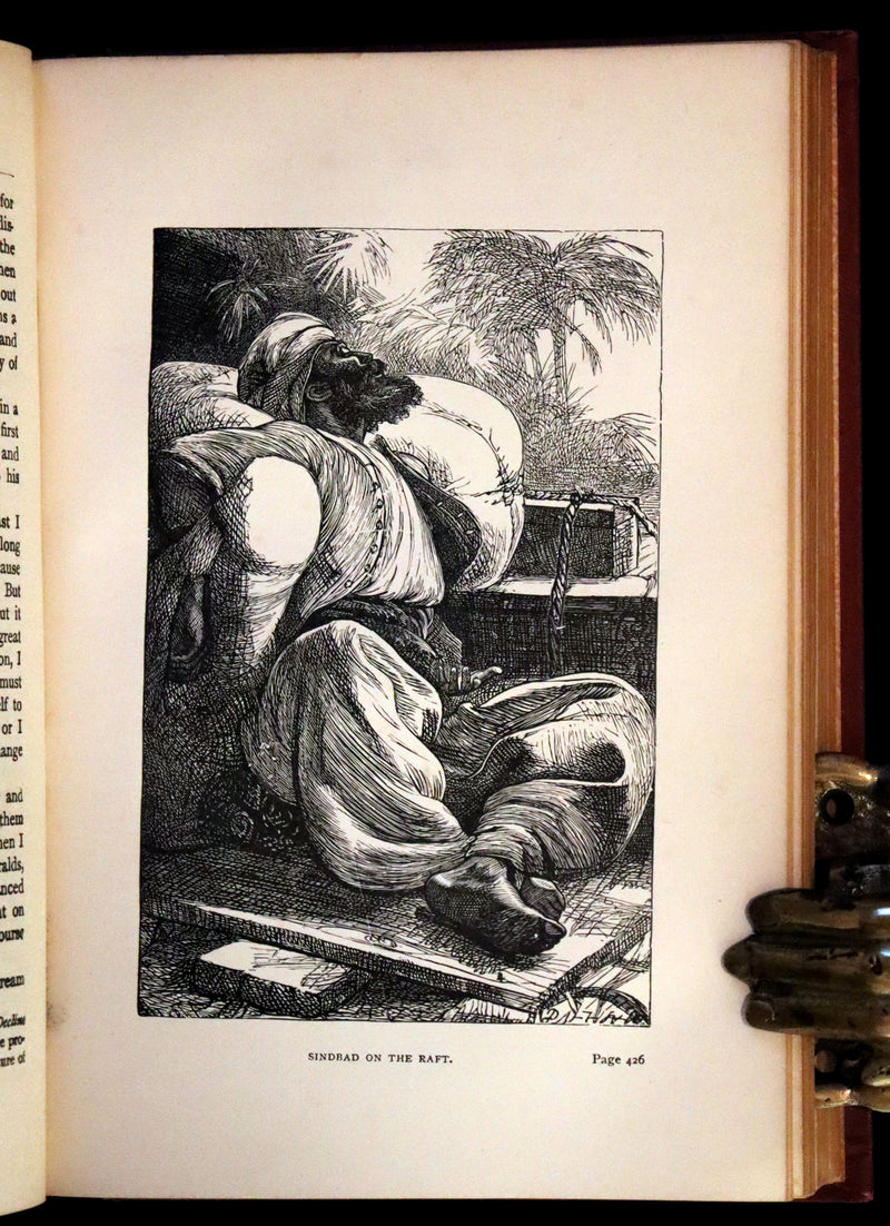 1895 Rare Book - The Arabian Nights' Entertainments by the Rev. Geo. Fyler Townsend. Illustrated.