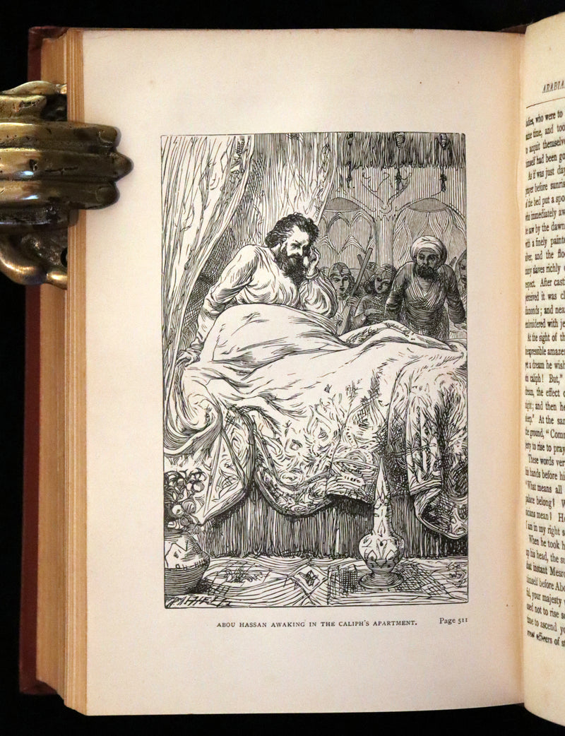 1895 Rare Book - The Arabian Nights' Entertainments by the Rev. Geo. Fyler Townsend. Illustrated.
