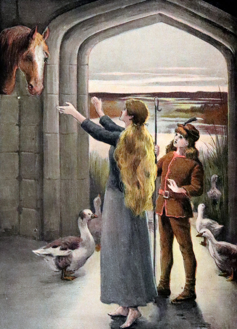 1900 Scarce Edition - The Prince Who Was Not Afraid and Other Grimm's Fairy Tales illustrated.