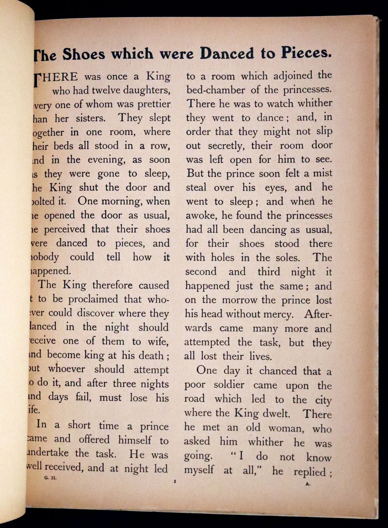 1900 Scarce Edition - The Prince Who Was Not Afraid and Other Grimm's Fairy Tales illustrated.