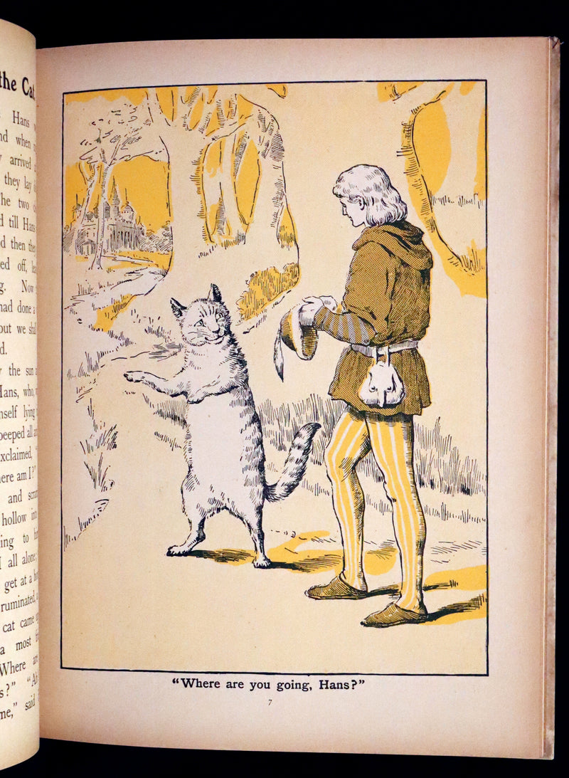 1900 Scarce Edition - The Prince Who Was Not Afraid and Other Grimm's Fairy Tales illustrated.
