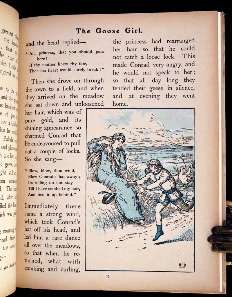 1900 Scarce Edition - The Prince Who Was Not Afraid and Other Grimm's Fairy Tales illustrated.