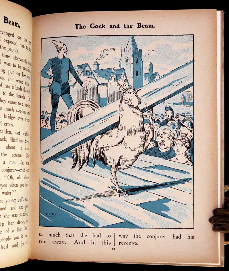 1900 Scarce Edition - The Prince Who Was Not Afraid and Other Grimm's Fairy Tales illustrated.