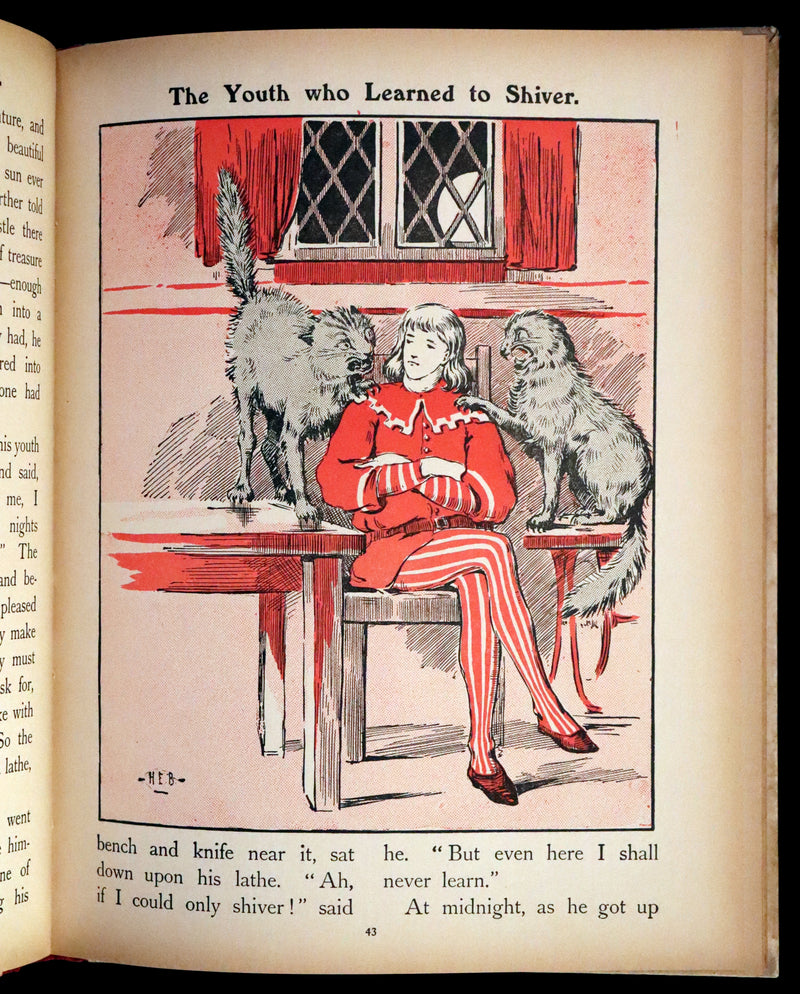 1900 Scarce Edition - The Prince Who Was Not Afraid and Other Grimm's Fairy Tales illustrated.