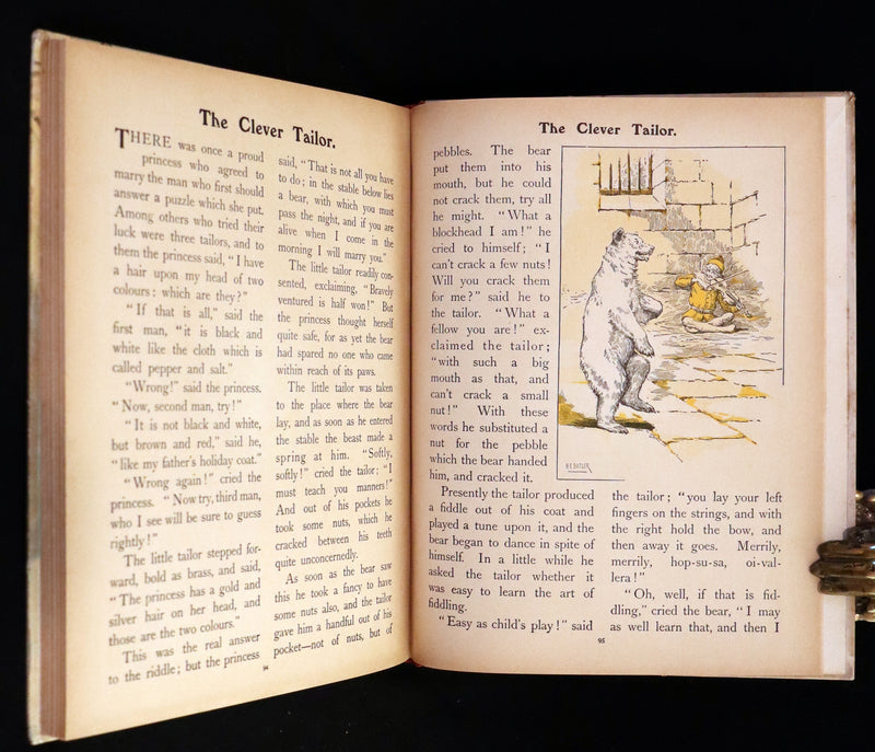 1900 Scarce Edition - The Prince Who Was Not Afraid and Other Grimm's Fairy Tales illustrated.