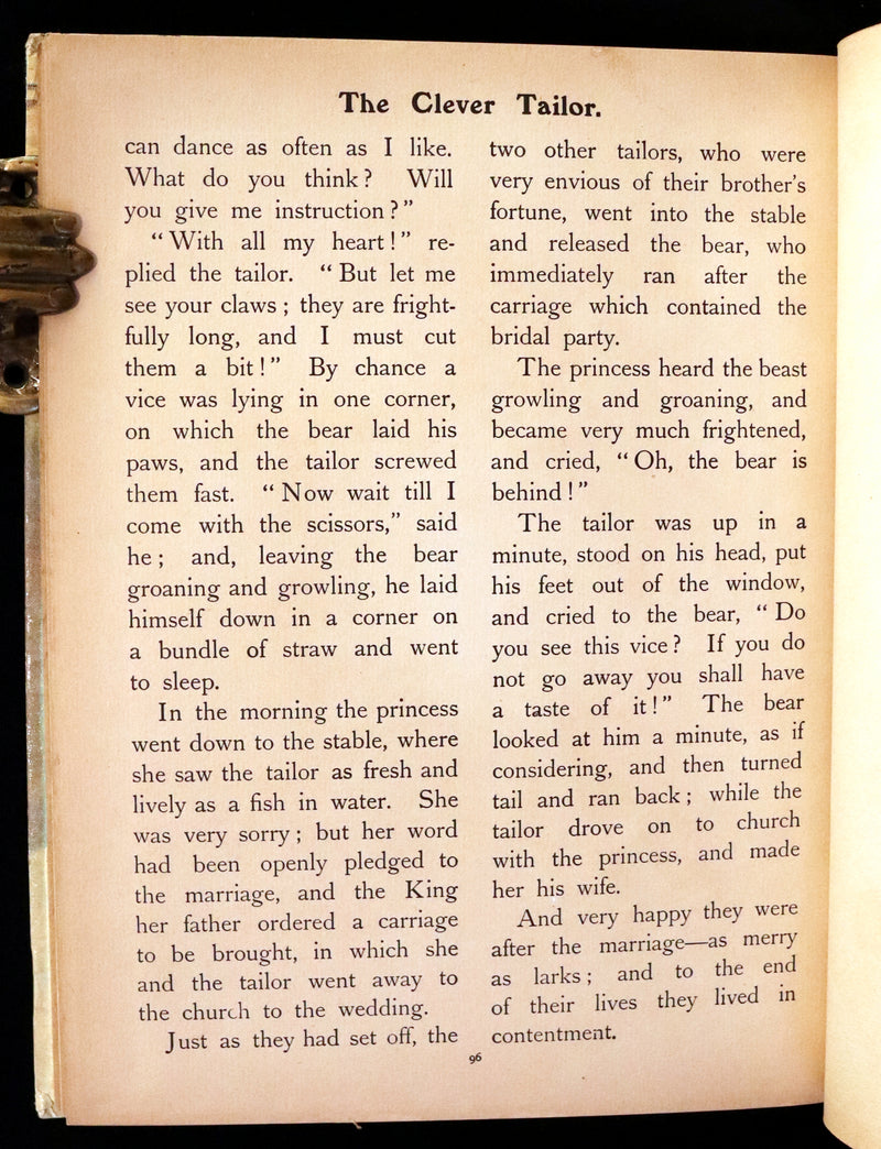1900 Scarce Edition - The Prince Who Was Not Afraid and Other Grimm's Fairy Tales illustrated.