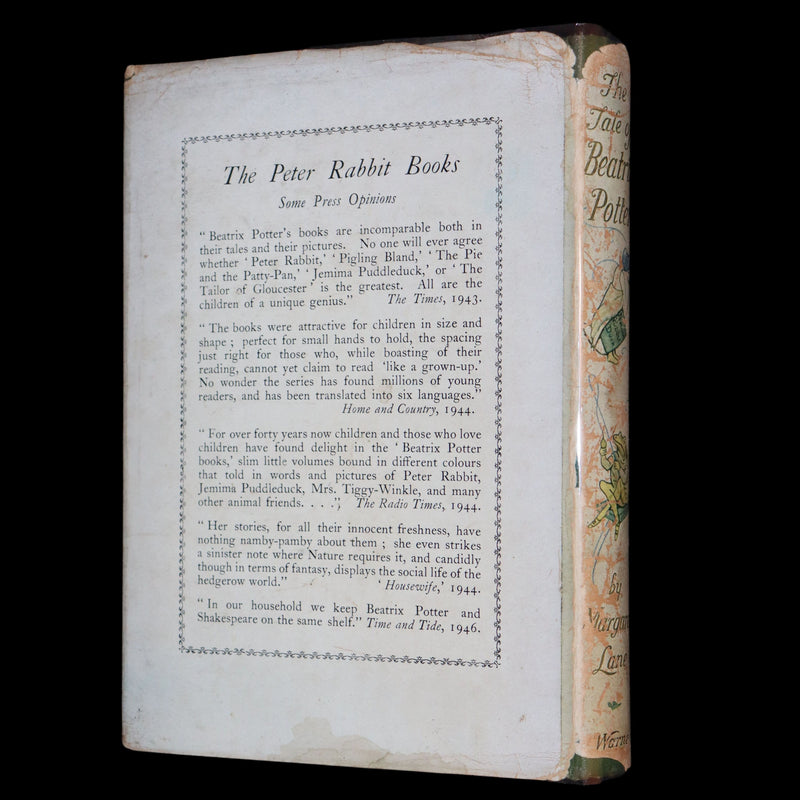 1946 Rare First Edition with Dust jacket - The Tale of Beatrix Potter, A Biography by Margaret Lane.
