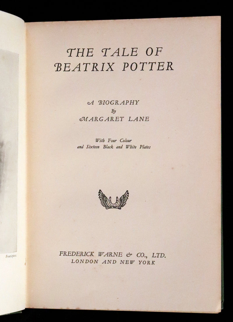 1946 Rare First Edition with Dust jacket - The Tale of Beatrix Potter, A Biography by Margaret Lane.