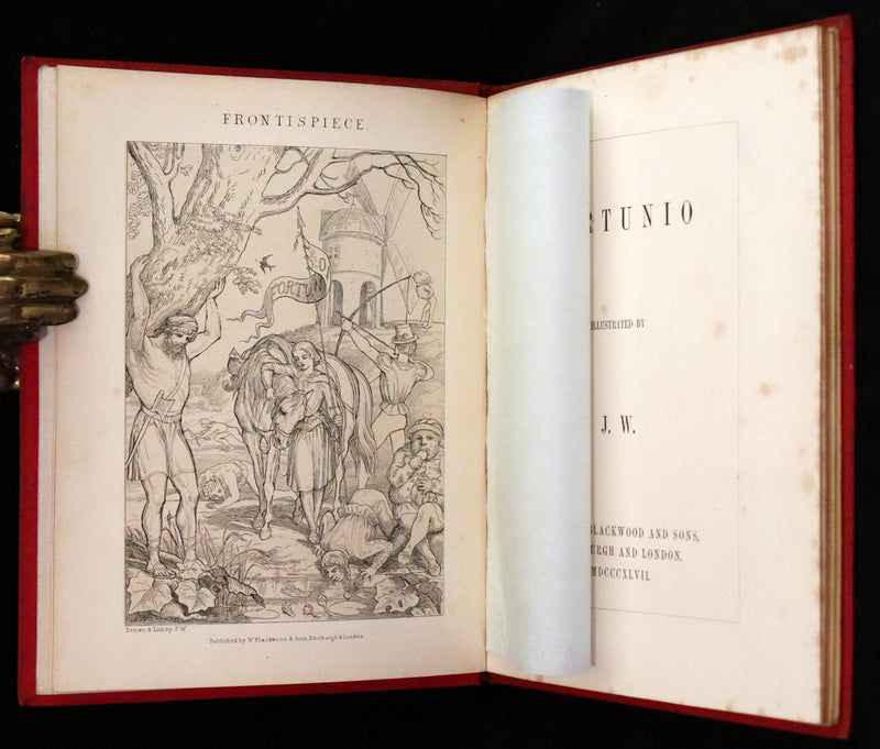 1847 Scarce First Edition ~ Fortunio by Madame d'Aulnoy illustrated by Jemima Wedderburn.