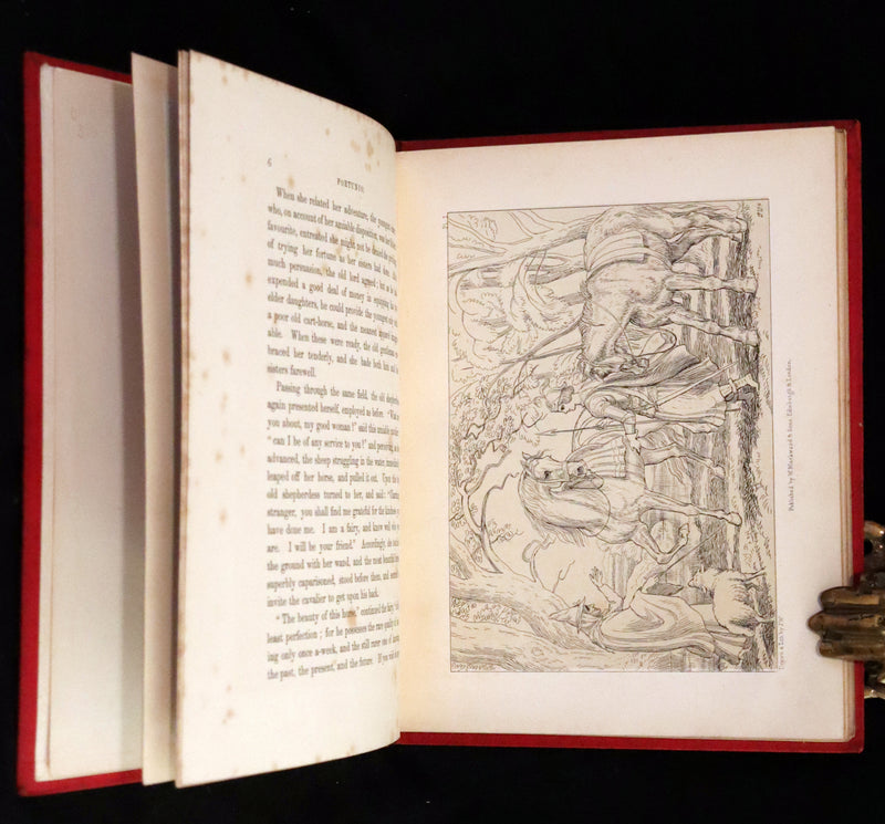 1847 Scarce First Edition ~ Fortunio by Madame d'Aulnoy illustrated by Jemima Wedderburn.