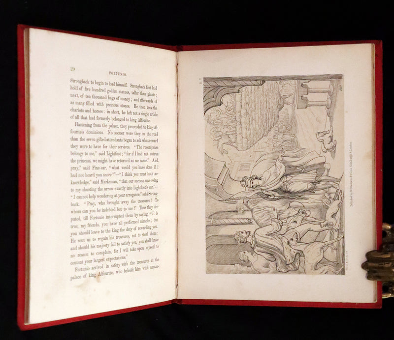 1847 Scarce First Edition ~ Fortunio by Madame d'Aulnoy illustrated by Jemima Wedderburn.