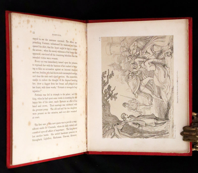 1847 Scarce First Edition ~ Fortunio by Madame d'Aulnoy illustrated by Jemima Wedderburn.