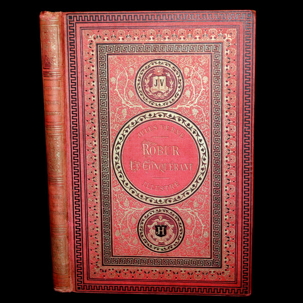 1886 Rare French First Edition - Jules Verne - Robur the Conqueror or The Clipper of the Clouds - Robur-le-Conquérant.