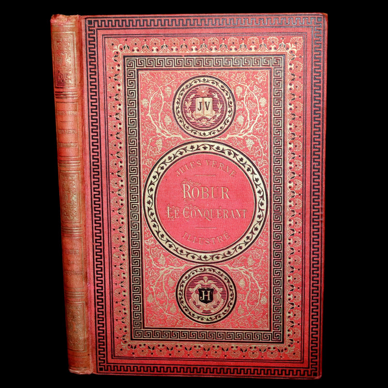 1886 Rare French First Edition - Jules Verne - Robur the Conqueror or The Clipper of the Clouds - Robur-le-Conquérant.