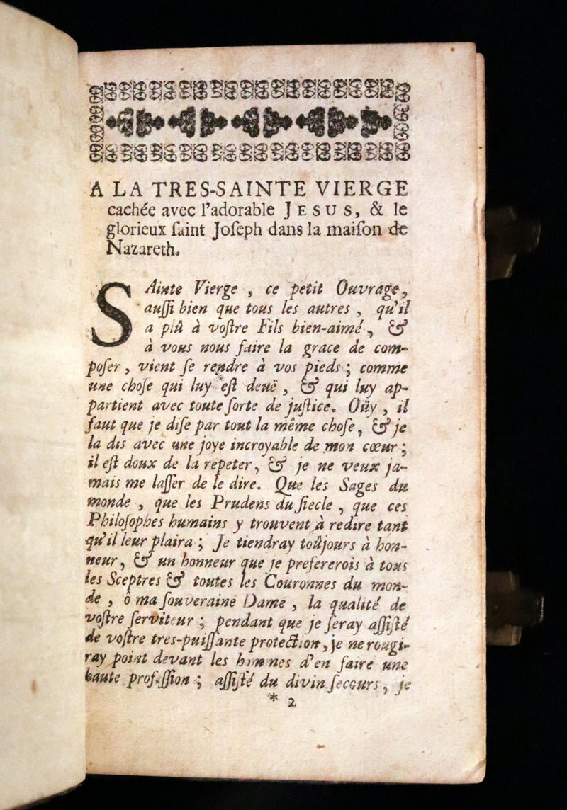 1698 Scarce French Christology Book - The Hidden Life with Jesus in God by Henri-Marie Boudon.