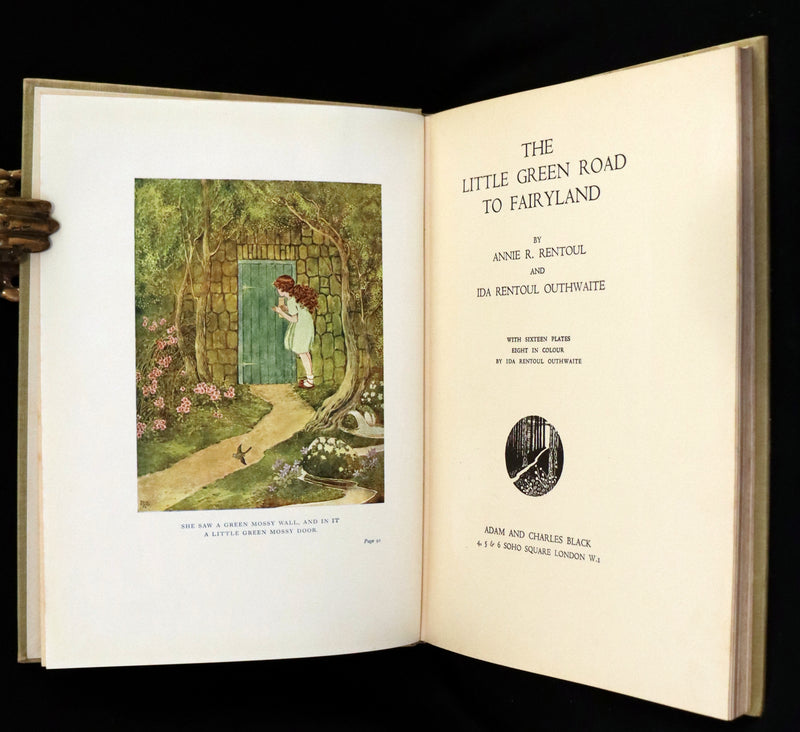 1948 First Australian Edition - The Little Green Road to Fairyland by Ida Rentoul Outhwaite illustrated.