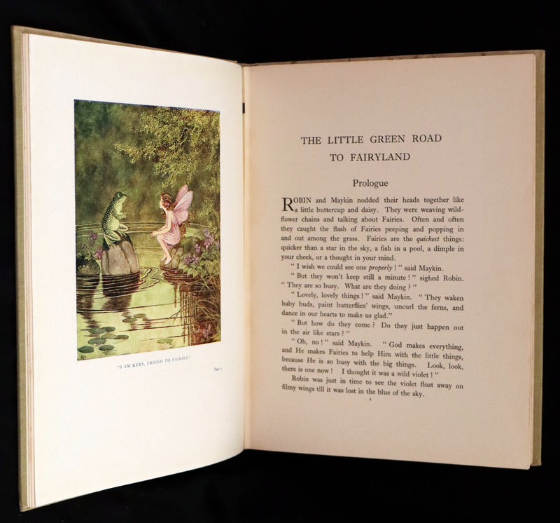 1948 First Australian Edition - The Little Green Road to Fairyland by Ida Rentoul Outhwaite illustrated.