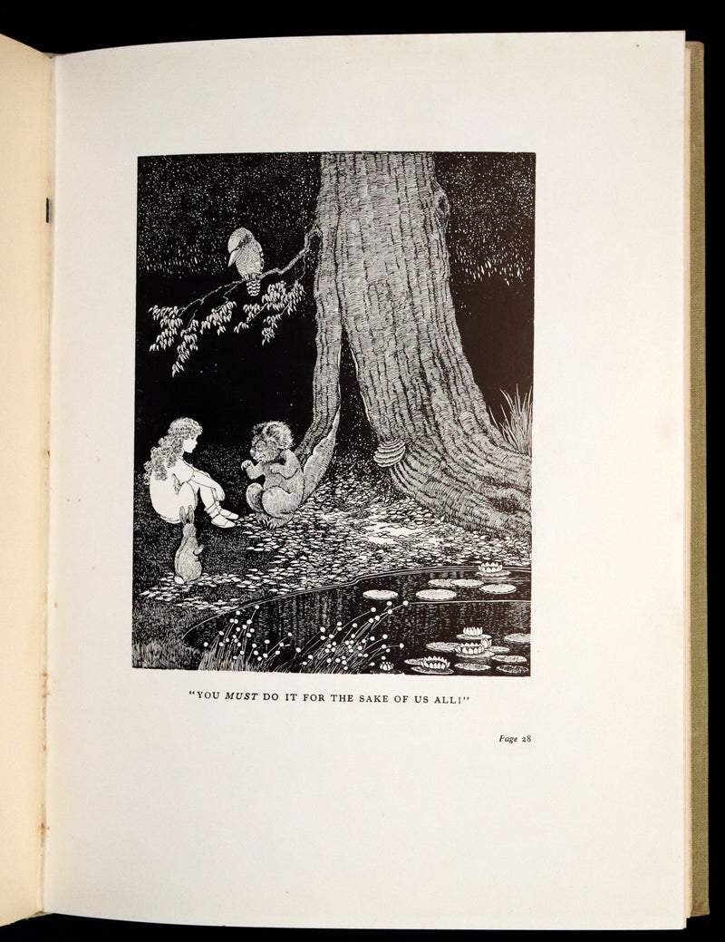 1948 First Australian Edition - The Little Green Road to Fairyland by Ida Rentoul Outhwaite illustrated.