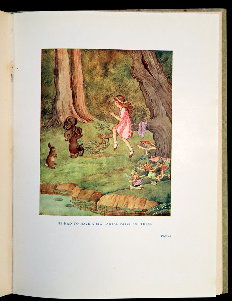 1948 First Australian Edition - The Little Green Road to Fairyland by Ida Rentoul Outhwaite illustrated.
