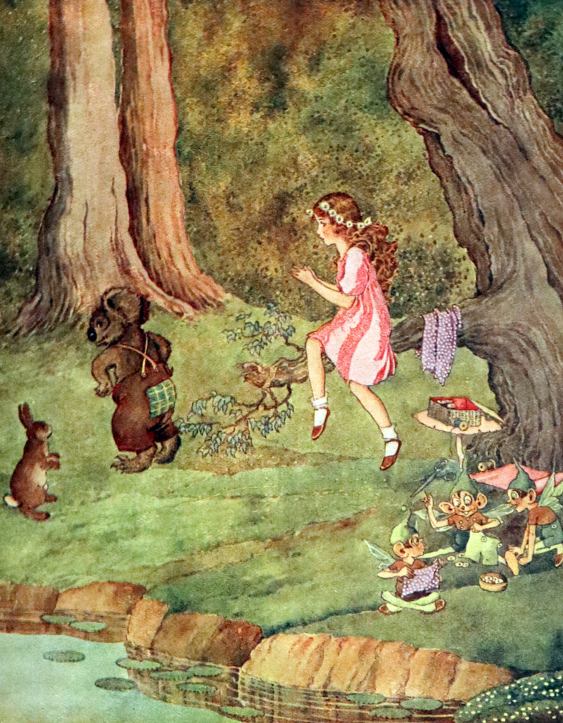 1948 First Australian Edition - The Little Green Road to Fairyland by Ida Rentoul Outhwaite illustrated.