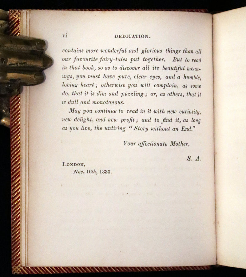 1834 Scarce First Edition - The Story Without An End by Sarah Austin illustrated by William Harvey.