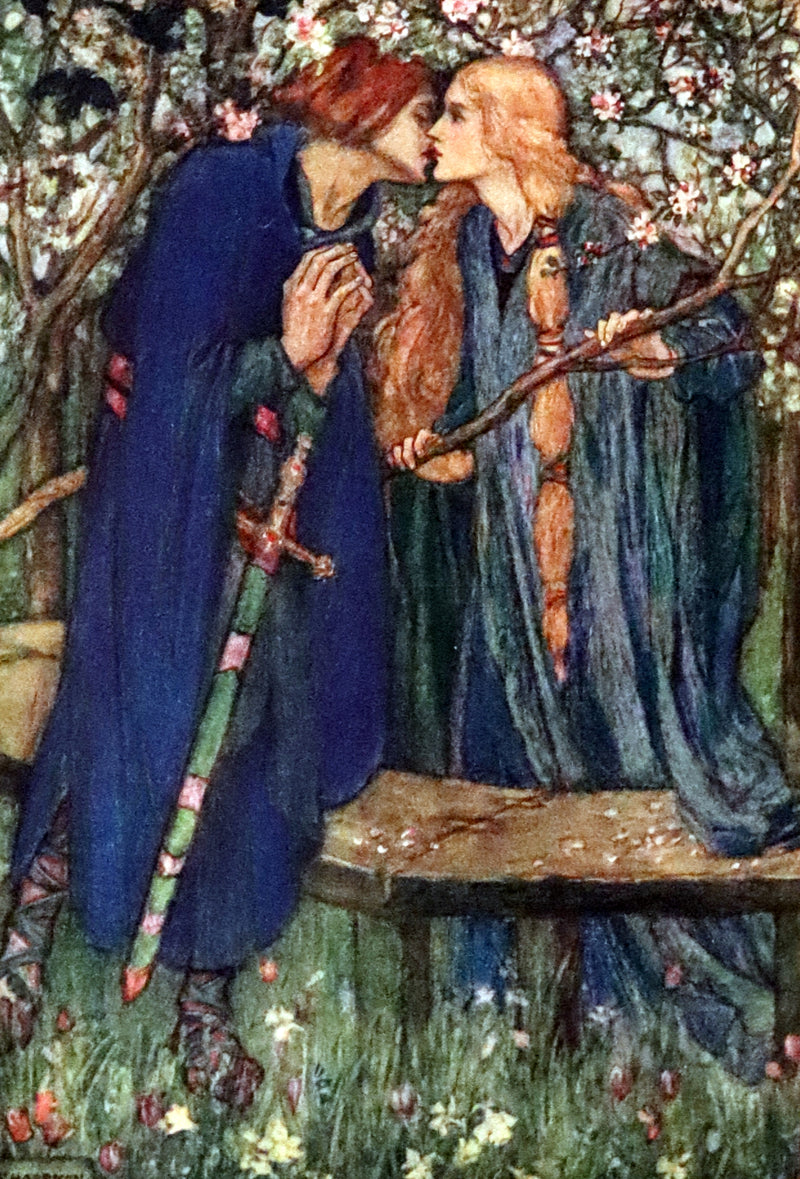 1914 Rare First Edition - Early Poems of William Morris Illustrated by Pre-Raphaelite Florence Harrison.