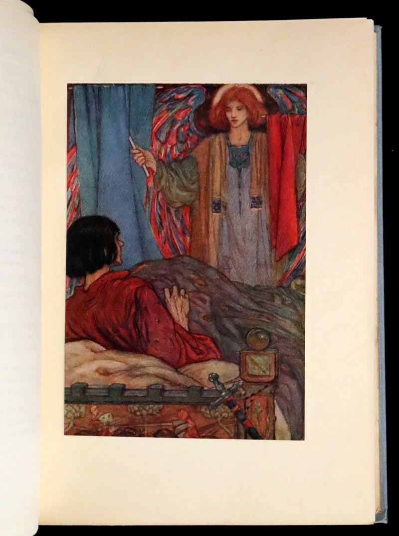 1914 Rare First Edition - Early Poems of William Morris Illustrated by Pre-Raphaelite Florence Harrison.