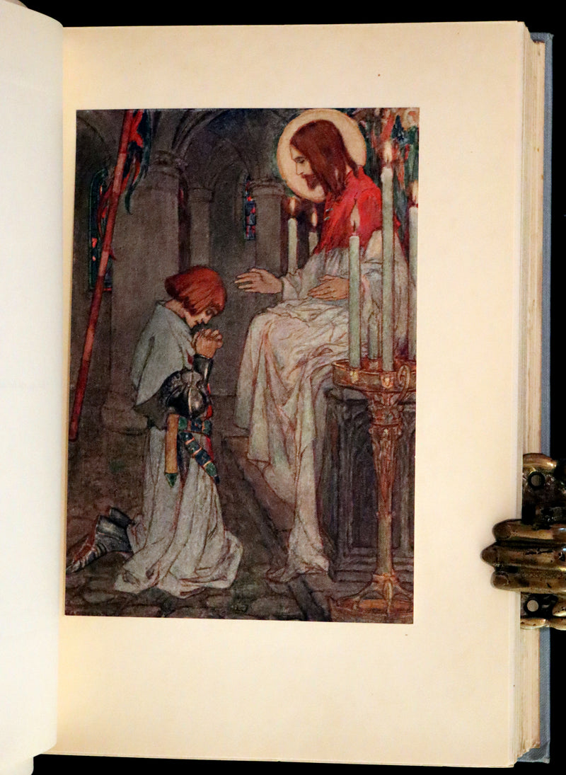 1914 Rare First Edition - Early Poems of William Morris Illustrated by Pre-Raphaelite Florence Harrison.