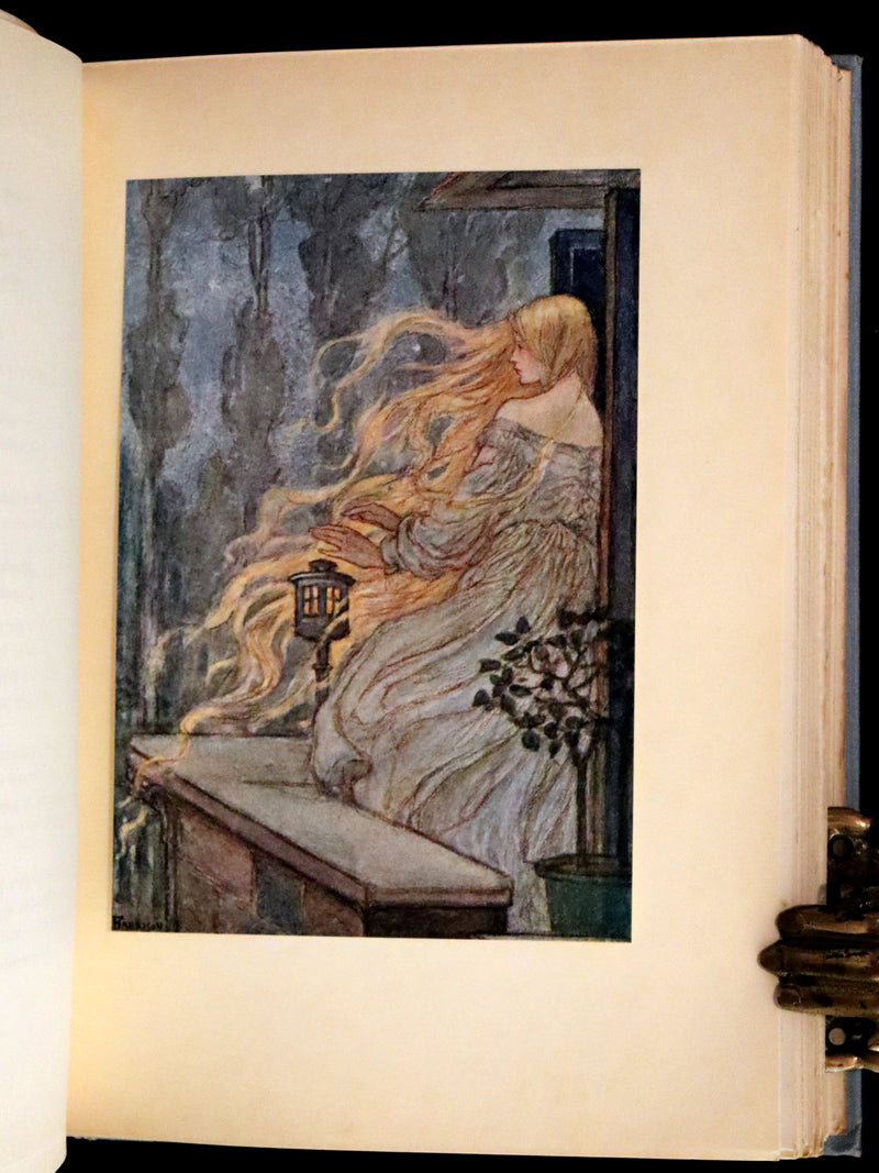 1914 Rare First Edition - Early Poems of William Morris Illustrated by Pre-Raphaelite Florence Harrison.