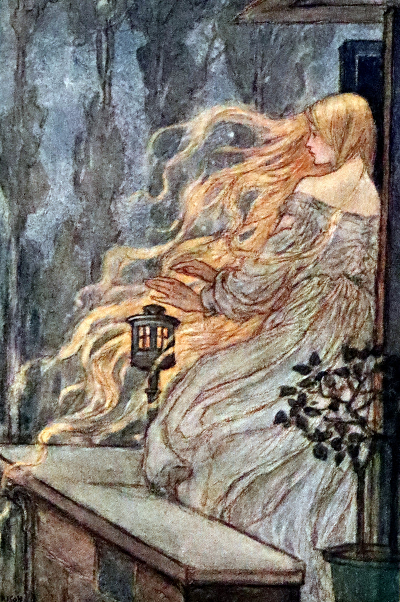 1914 Rare First Edition - Early Poems of William Morris Illustrated by Pre-Raphaelite Florence Harrison.