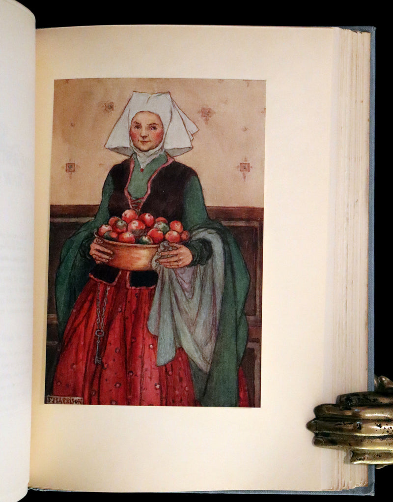 1914 Rare First Edition - Early Poems of William Morris Illustrated by Pre-Raphaelite Florence Harrison.