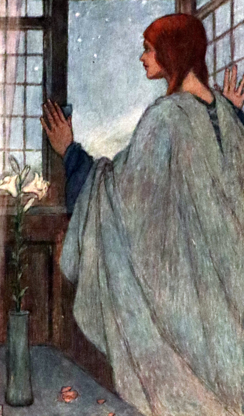 1914 Rare First Edition - Early Poems of William Morris Illustrated by Pre-Raphaelite Florence Harrison.