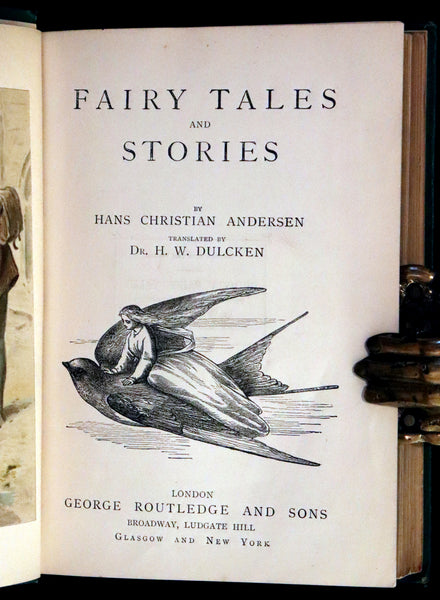 1870 Scarce Book - Hans Christian Andersen's Fairy Tales and Stories, Illustrated.