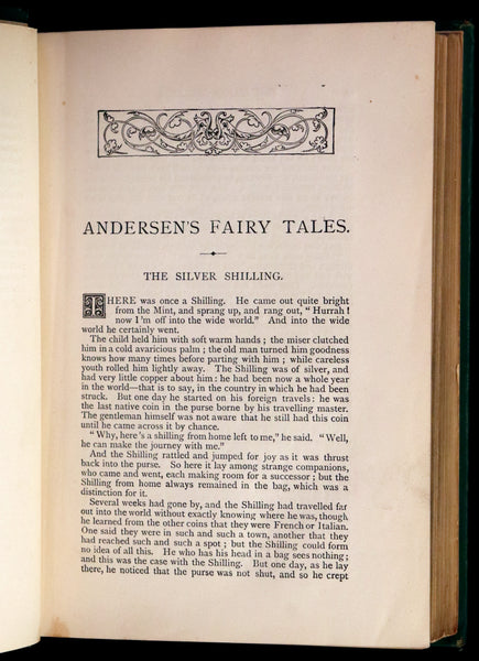 1870 Scarce Book - Hans Christian Andersen's Fairy Tales and Stories, Illustrated.
