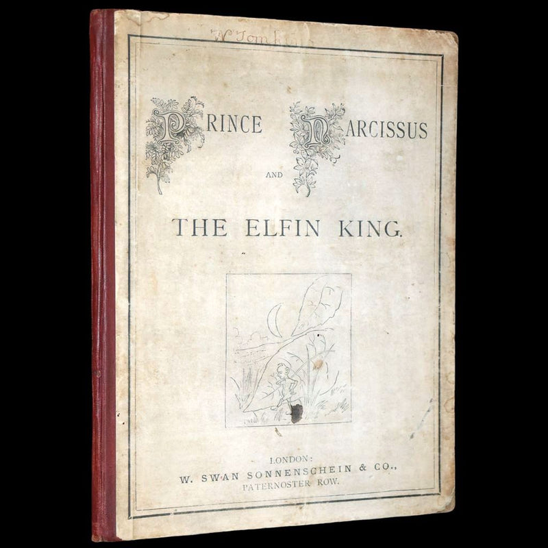 1880 Scarce First Edition Fairy Tale - Prince Narcissus and the Elfin King. Color illustrated.