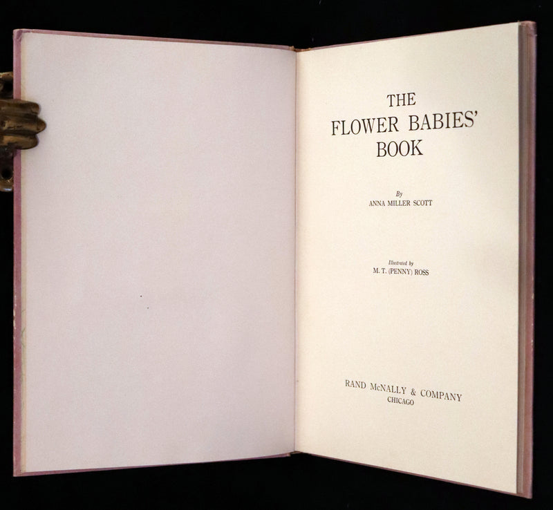 1914 Rare First Edition - The Flower Babies' Book by Anna M. Scott illustrated by "Penny" Ross.