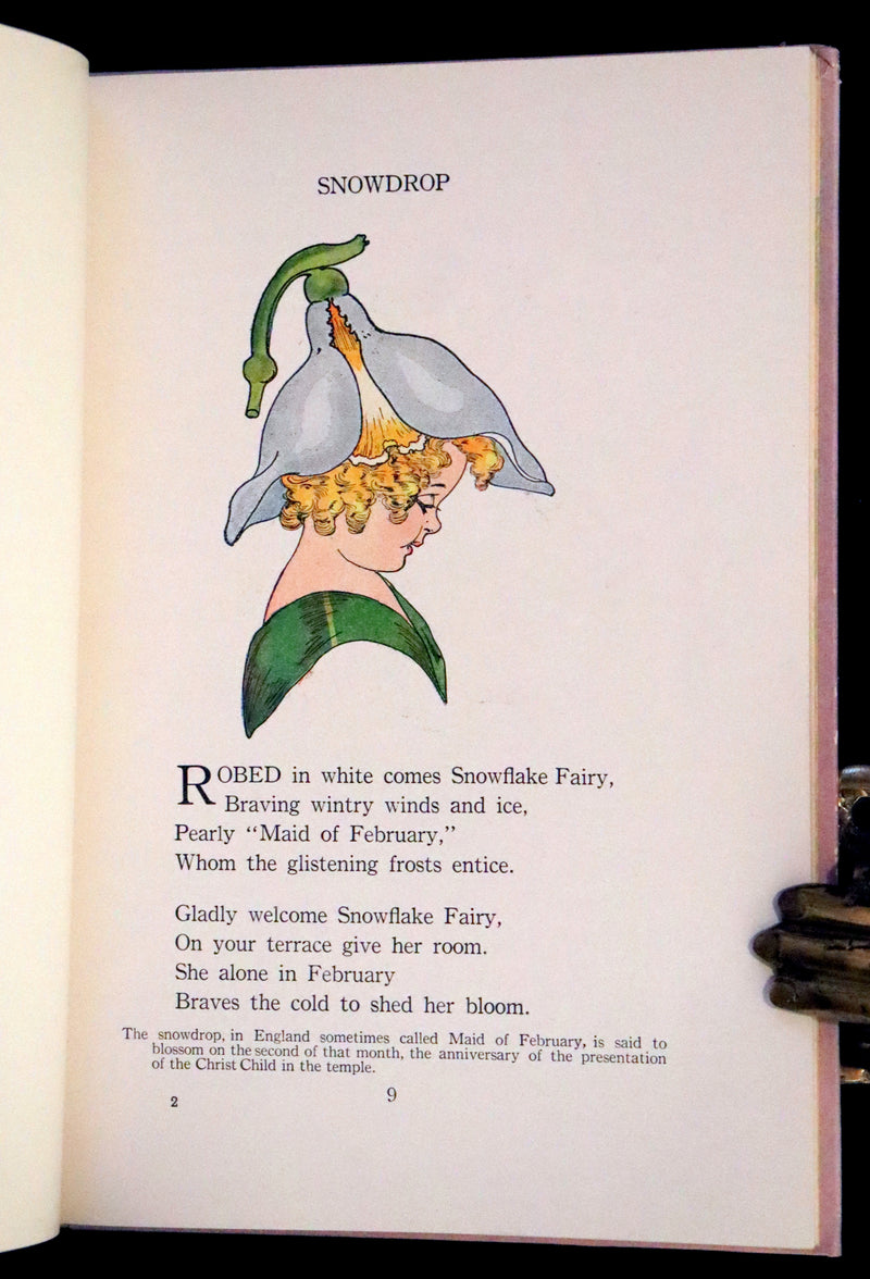 1914 Rare First Edition - The Flower Babies' Book by Anna M. Scott illustrated by "Penny" Ross.
