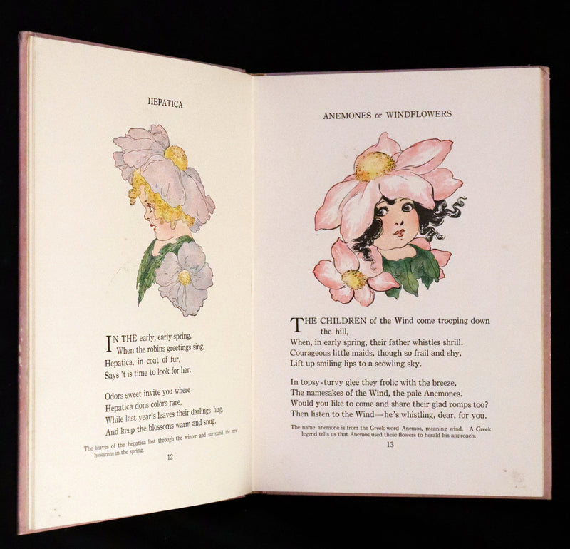 1914 Rare First Edition - The Flower Babies' Book by Anna M. Scott illustrated by "Penny" Ross.