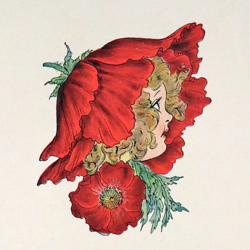 1914 Rare First Edition - The Flower Babies' Book by Anna M. Scott illustrated by "Penny" Ross.