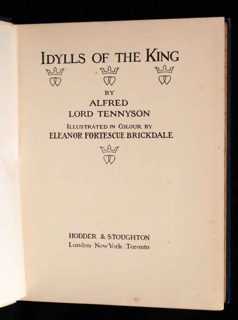 1911 1stED Illustrated by Pre-Raphaelite Eleanor Fortescue Brickdale - Idylls of the King Arthur.