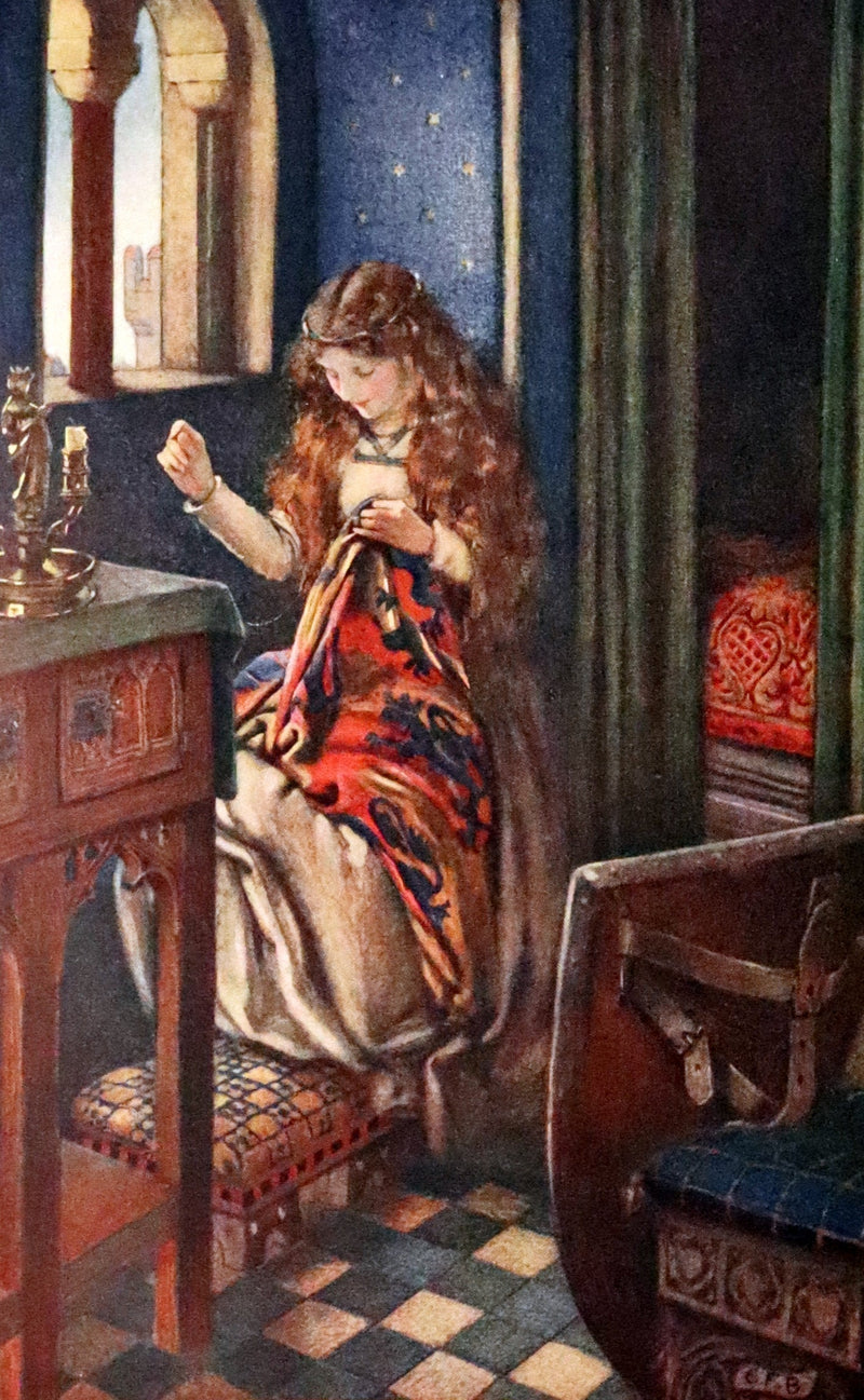 1911 1stED Illustrated by Pre-Raphaelite Eleanor Fortescue Brickdale - Idylls of the King Arthur.