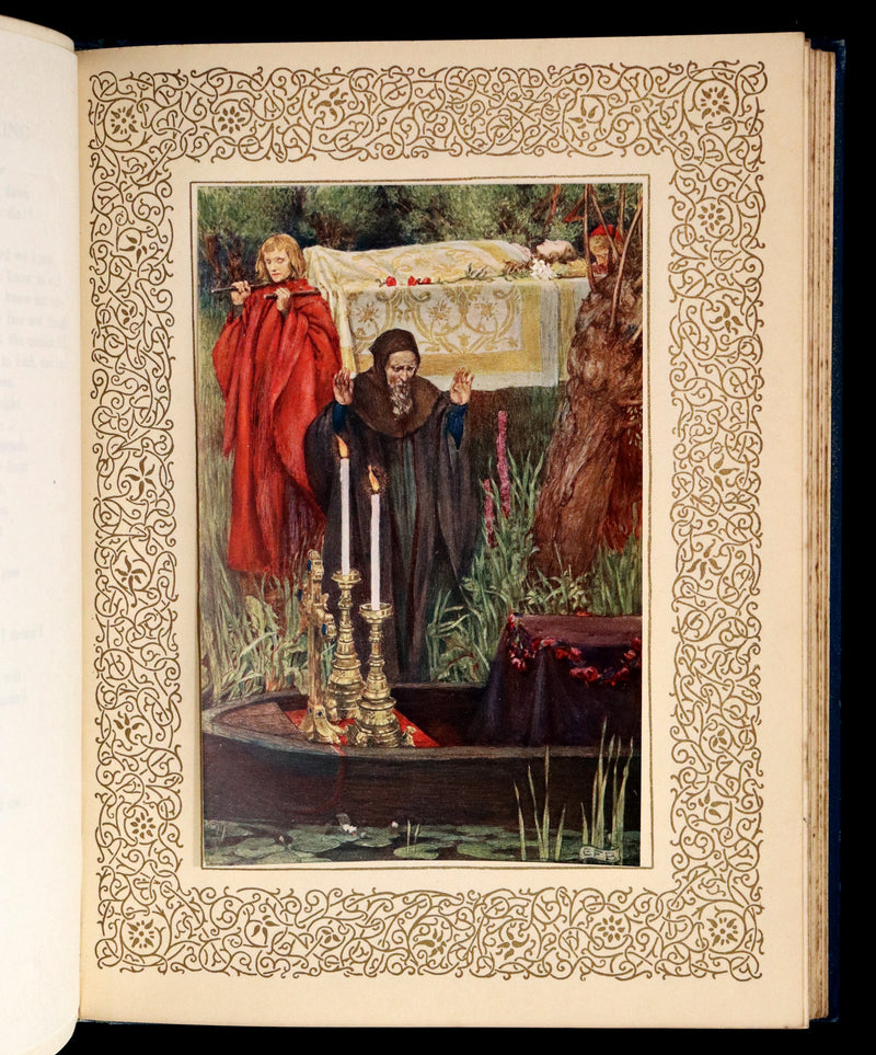 1911 1stED Illustrated by Pre-Raphaelite Eleanor Fortescue Brickdale - Idylls of the King Arthur.