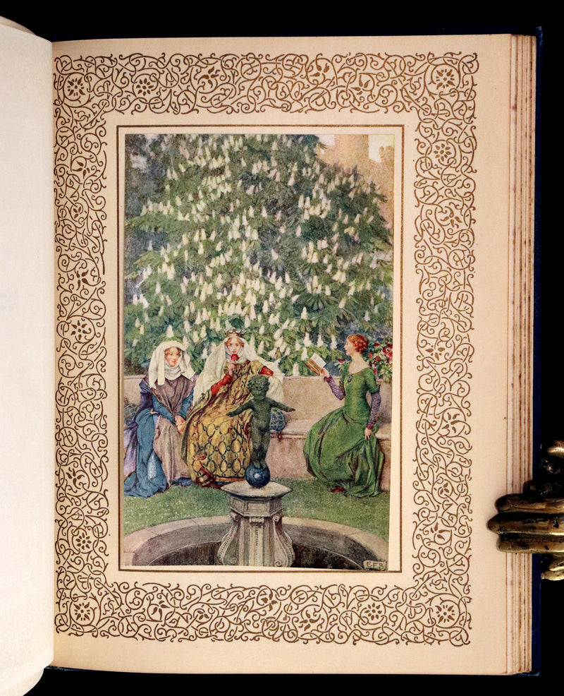 1911 1stED Illustrated by Pre-Raphaelite Eleanor Fortescue Brickdale - Idylls of the King Arthur.