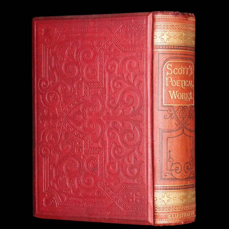 1861 Rare 1stED illustrated by Keeley Halswelle ~ Poetical Works of Walter Scott. Lady of the Lake.